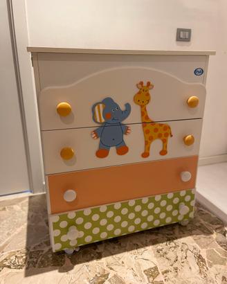 Cassettiera fasciatoiio Pali bambino
