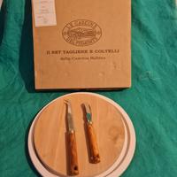 set tagliere e coltelli vintage  cascina Rubina