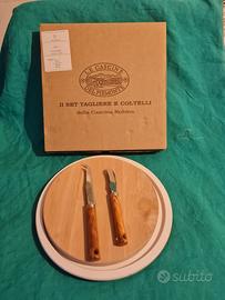 set tagliere e coltelli vintage  cascina Rubina