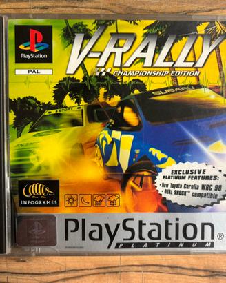V-RALLY IN ITALIANO PLAYSTATION PLATINUM USATO