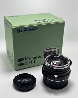Voigtlander Nokton 40mm f/1.4 M.C.
