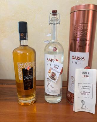 Lotto coppia di grappe, sarpa poli + ciccariello