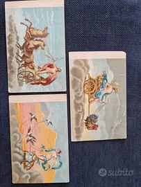 Lotto 3 cartoline d'epoca - giorni della settimana