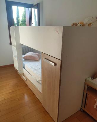 Letto per bambini, Cameretta (armadio-cassetto)