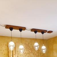 4 lampadari con coprilampade