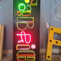 Insegna a cassonetto neon