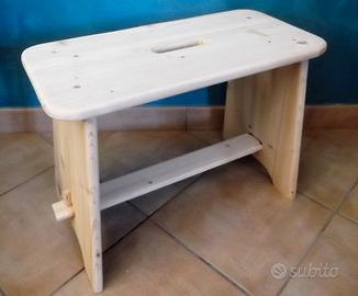 Sgabello Legno Massello Porta fiori o Panchetta