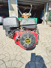 motocoltivatore con fresa e rimorchio 