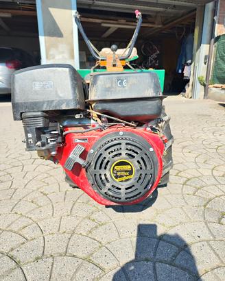 motocoltivatore con fresa e rimorchio 