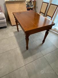 Tavolo legno noce allungabile