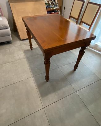 Tavolo legno noce allungabile