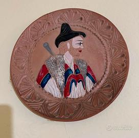 Antico piatto ceramica Sarda