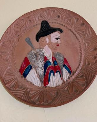 Antico piatto ceramica Sarda