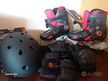 set Roller n. 32 con Casco e protezioni 