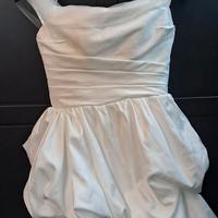 Vestito da sposa corto abito S cerimonia serata