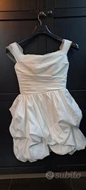 Vestito da sposa corto abito S cerimonia serata