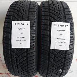 2 gomme 215 60 17 dunlop a738