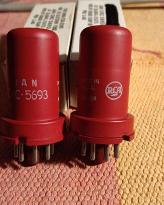 Coppia RCA JAN 5693 NOS NIB NUOVE SELEZIONATE