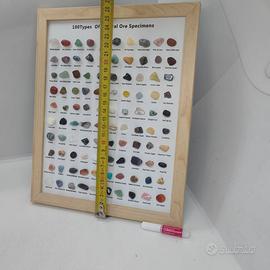 Collezione 100 Pietre Naturali in Cornice Minerali