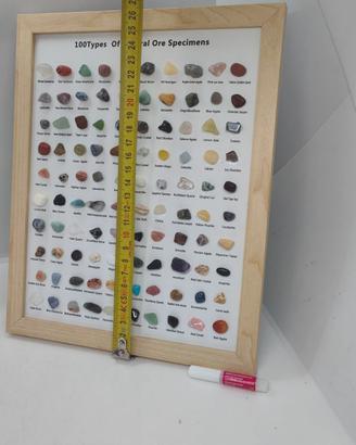Collezione 100 Pietre Naturali in Cornice Minerali