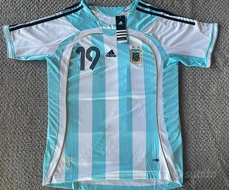 Maglia Argentina Adidas #19 vintage celste e bianc