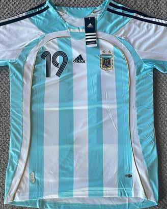 Maglia Argentina Adidas #19 vintage celste e bianc
