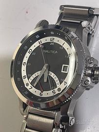 Orologio Nautica Uomo Acciaio, 100m impermeabile