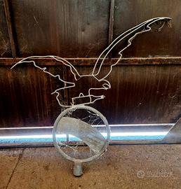 Riproduzione in metallo zincato pubblicità anni 80