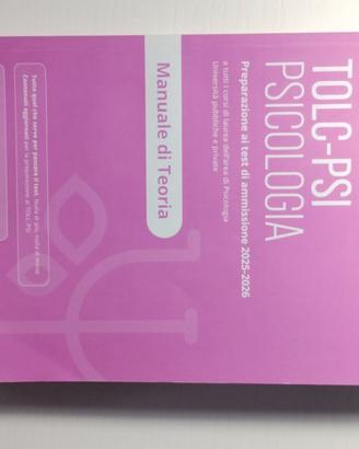 Manuali preparazione test di ammissione Psicologia