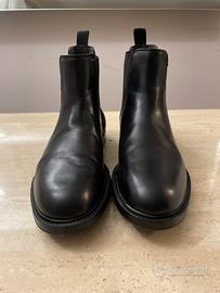 Stivaletto uomo pelle nera Pollini Flexy