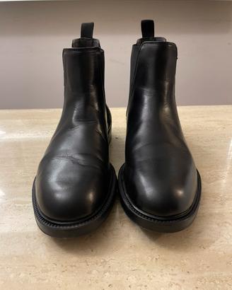 Stivaletto uomo pelle nera Pollini Flexy