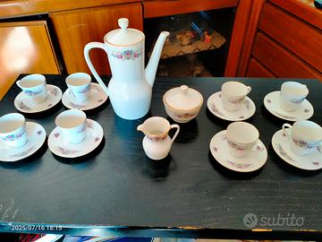 servizio da caffè da 8 in porcellana 