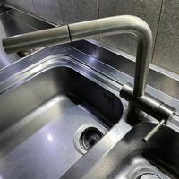 Miscelatore design con doccetta Gessi per cucina