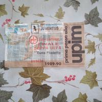biglietto  finale coppa uefa 1989/1990
