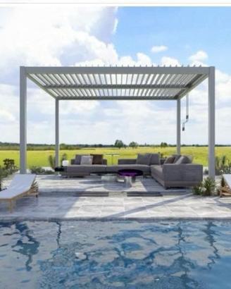 Pergola auto portante alluminio nuova
