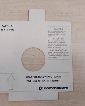 Commodore protezione testine floppy drive original