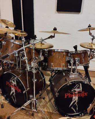 Batteria drum acustica doppia cassa