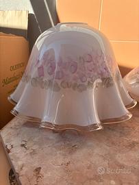 3 lampadari vintage in vetro stile murano