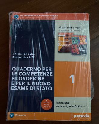 Libro di filosofia “Il gusto del pensare 1”