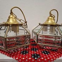 Coppia di lampadari Art Déco 