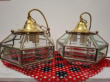 Coppia di lampadari Art Déco 