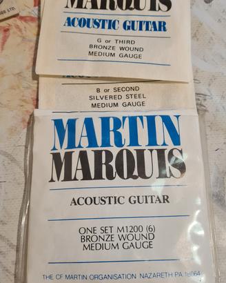 corde chitarra acustica Martin marquis 