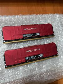 ram ddr4 crucial Ballistix 3000 MHz 2x8 (16gb)