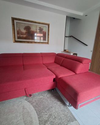 Divano letto angolare con penisola a destra,  2,70