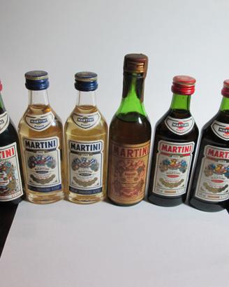 Mignon MARTINI lotto 8 bottigliette vermouth