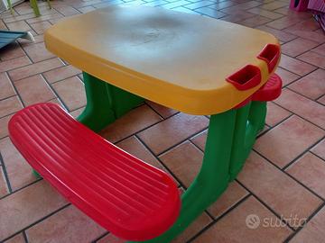 Tavolino con panche tutto in uno da picnic