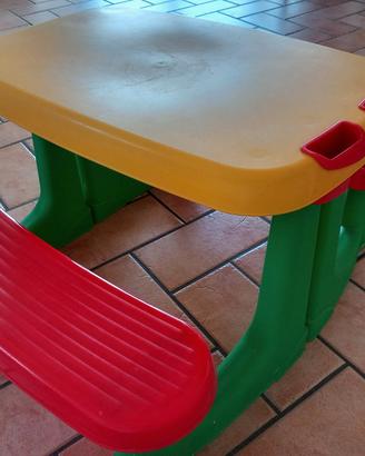 Tavolino con panche tutto in uno da picnic