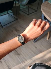 Seiko Quartz Vintage Black Grid Dial 