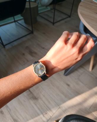 Seiko Quartz Vintage Black Grid Dial 