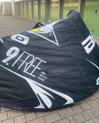 CORE Kiteboarding Free 9m 9qm 9 metri kite board